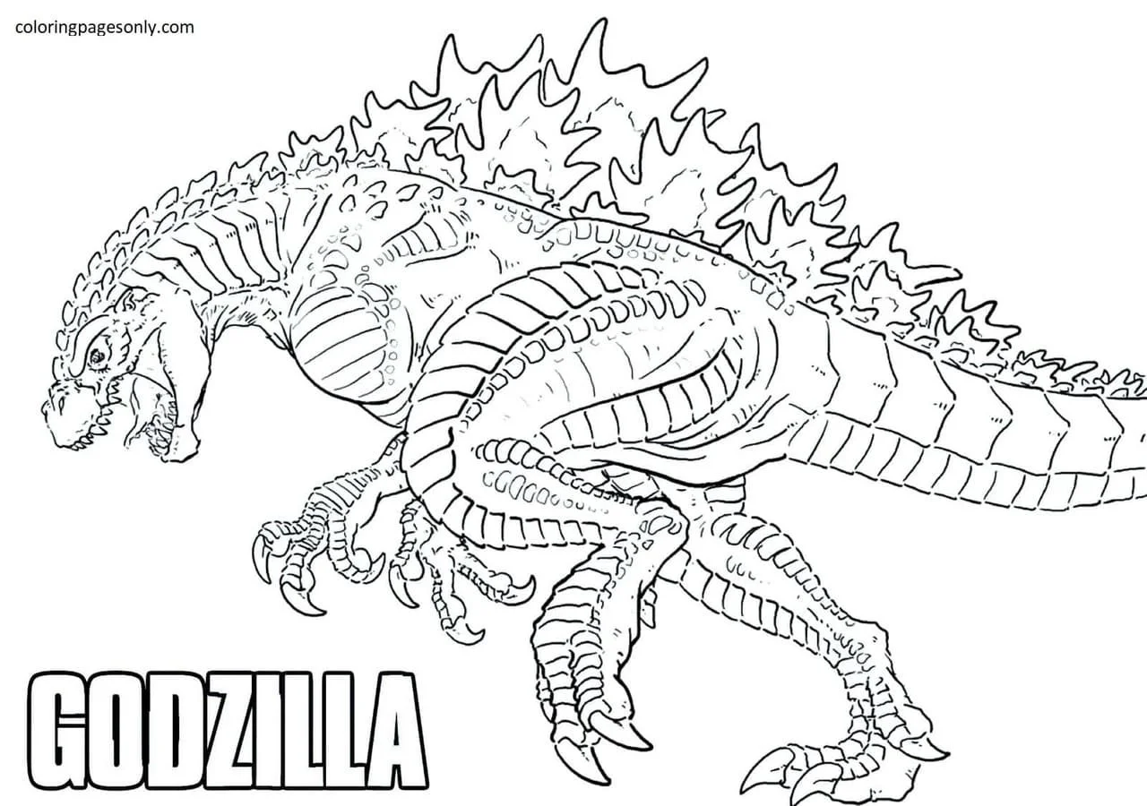 Godzilla Coloring Pages 1