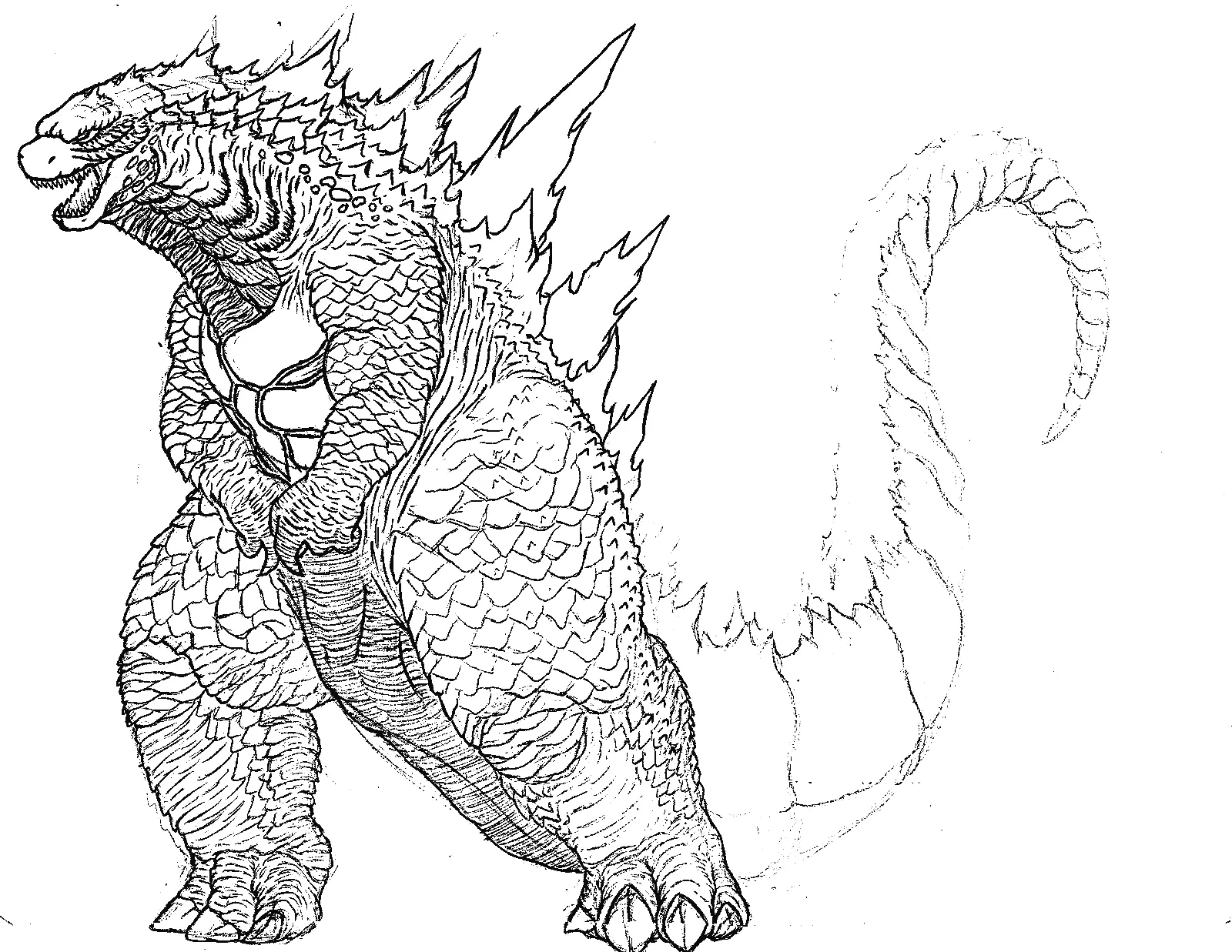 Godzilla Coloring Pages 13