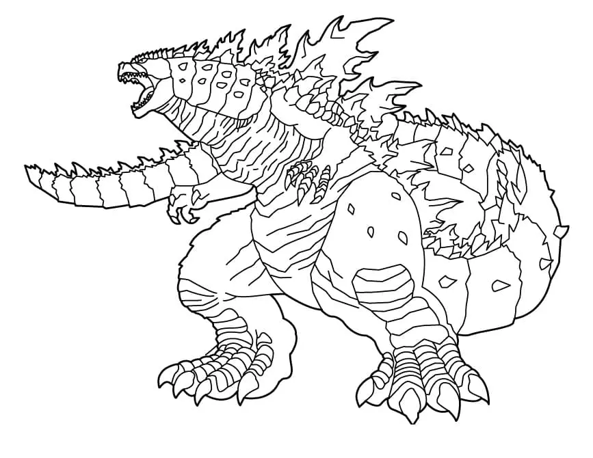 Godzilla Coloring Pages 14