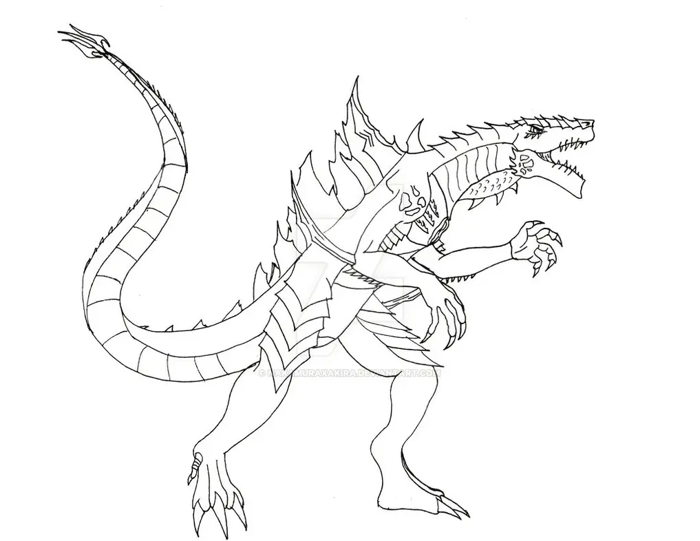 Godzilla Coloring Pages 26