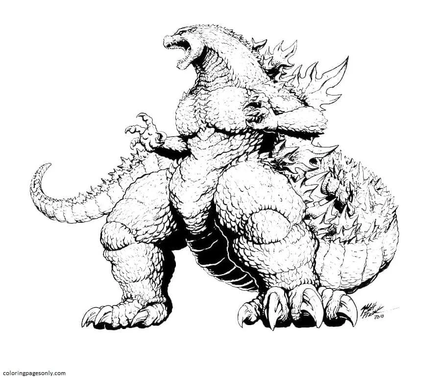 Godzilla Coloring Pages 3