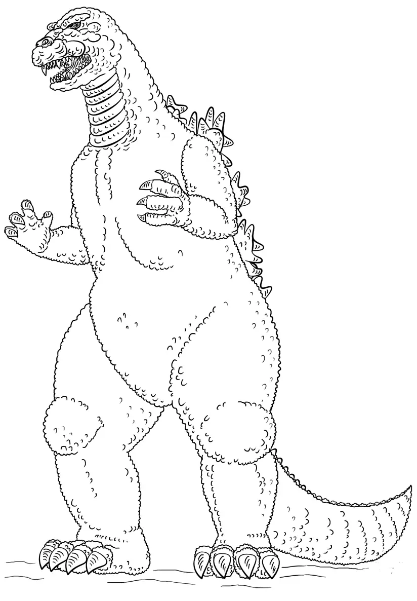 Godzilla Coloring Pages 39