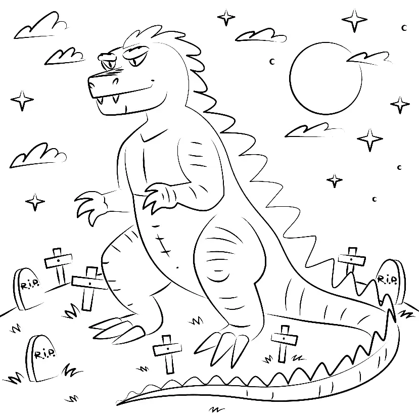 Godzilla Coloring Pages 43