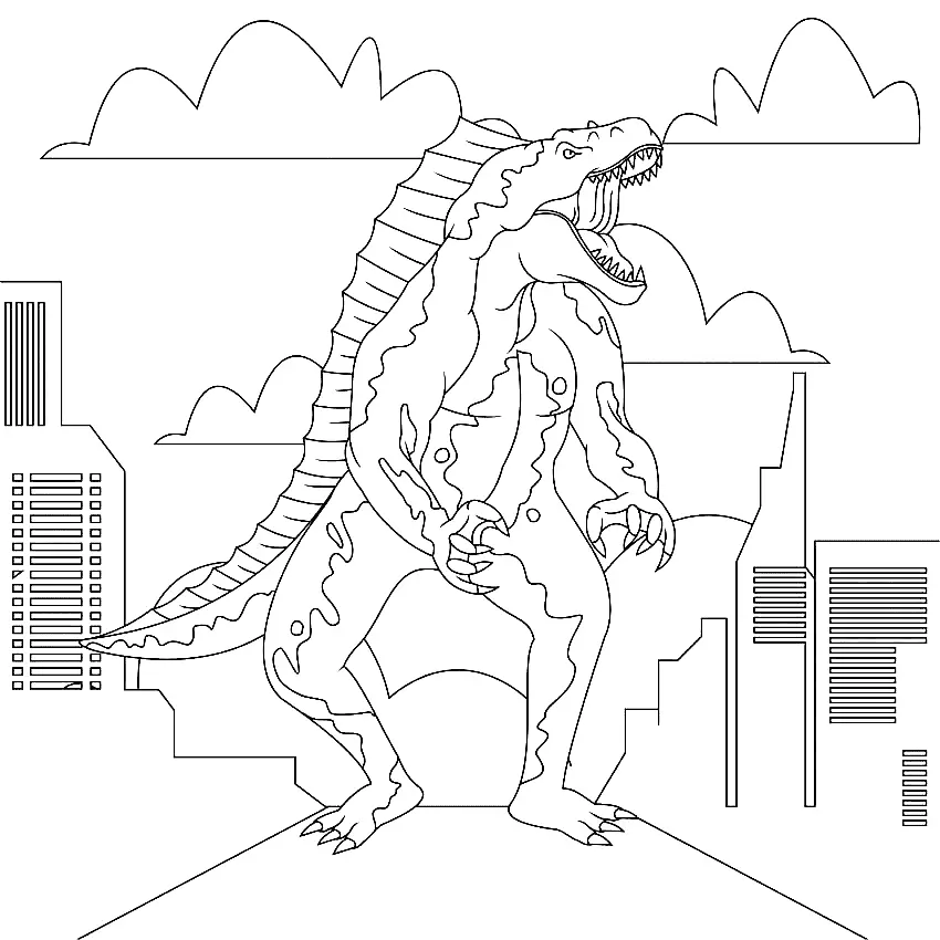 Godzilla Coloring Pages 46
