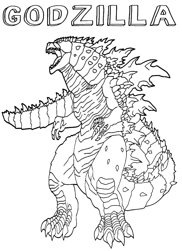 Godzilla Coloring Pages 48