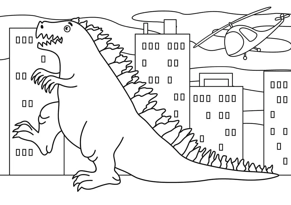 Godzilla Coloring Pages 52