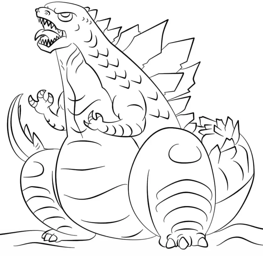 Godzilla Coloring Pages 54