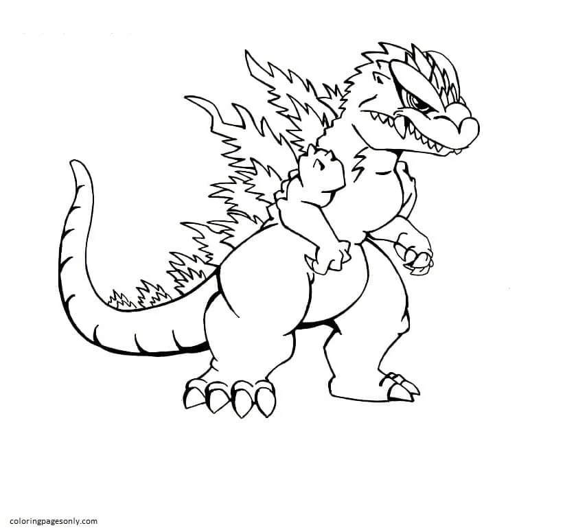 Godzilla Coloring Pages 6