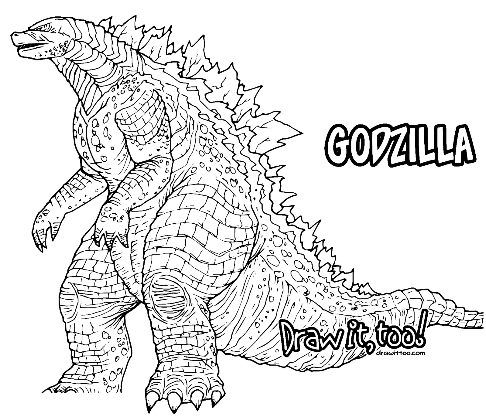 Godzilla Coloring Pages 8