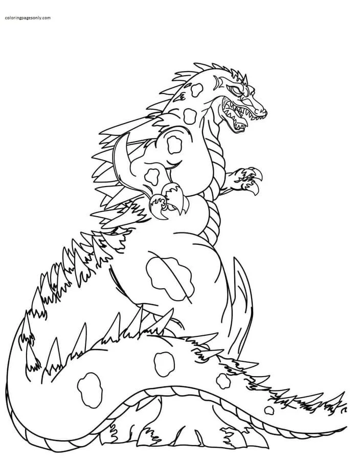 Godzilla Coloring Pages 9