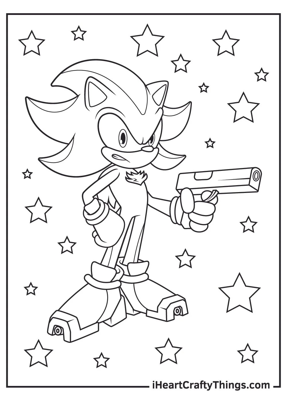 Sonic Dourado Para Colorir 16