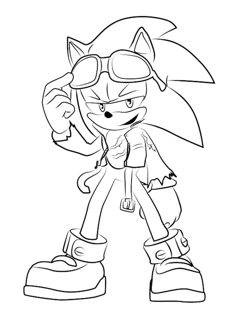 Sonic Dourado Para Colorir 20