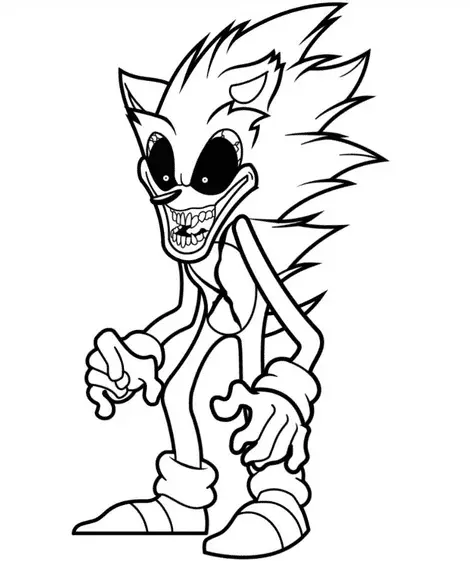 Sonic Dourado Para Colorir 24