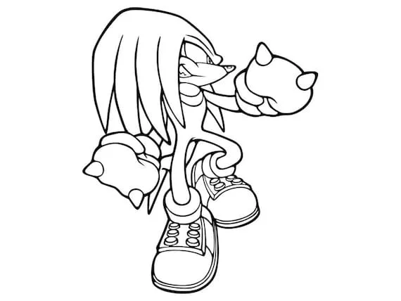 Sonic Dourado Para Colorir 26