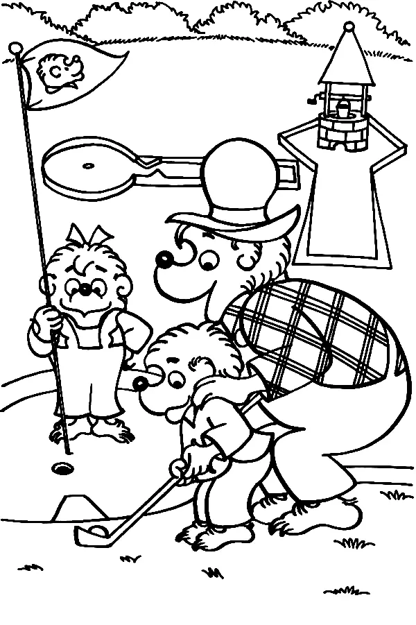Golf Coloring Pages 10