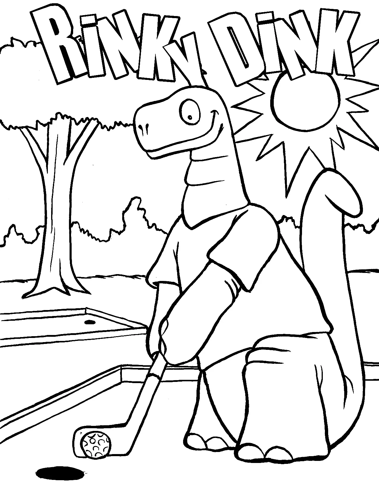 Golf Coloring Pages 20