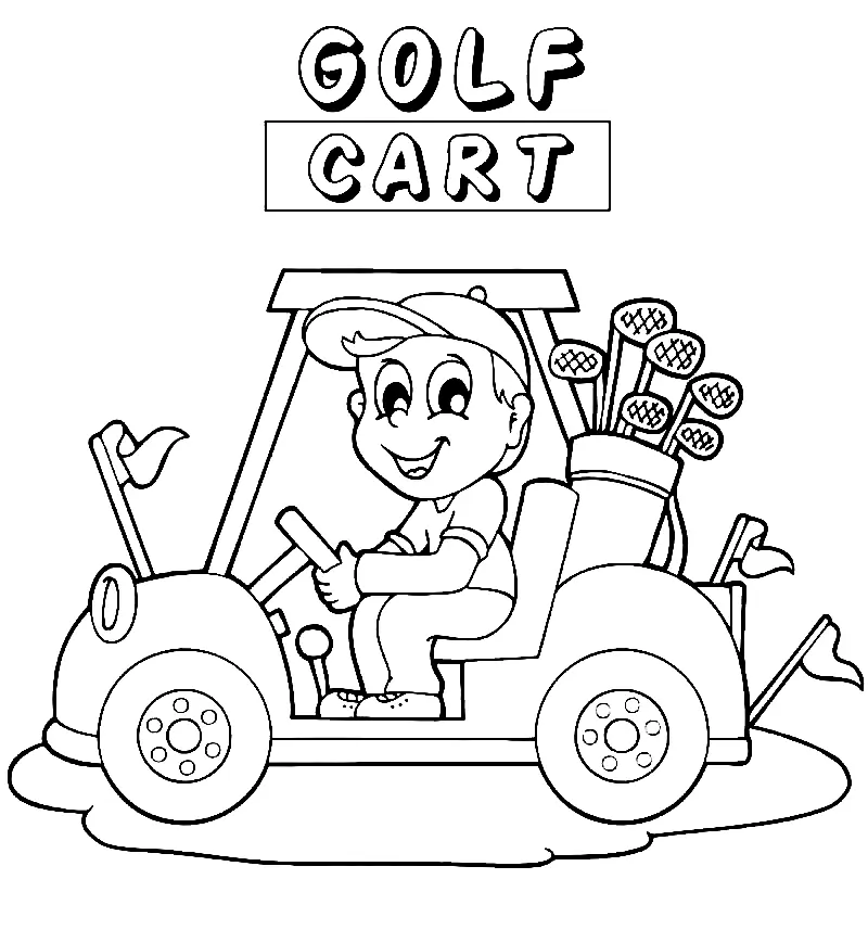 Golf Coloring Pages 31