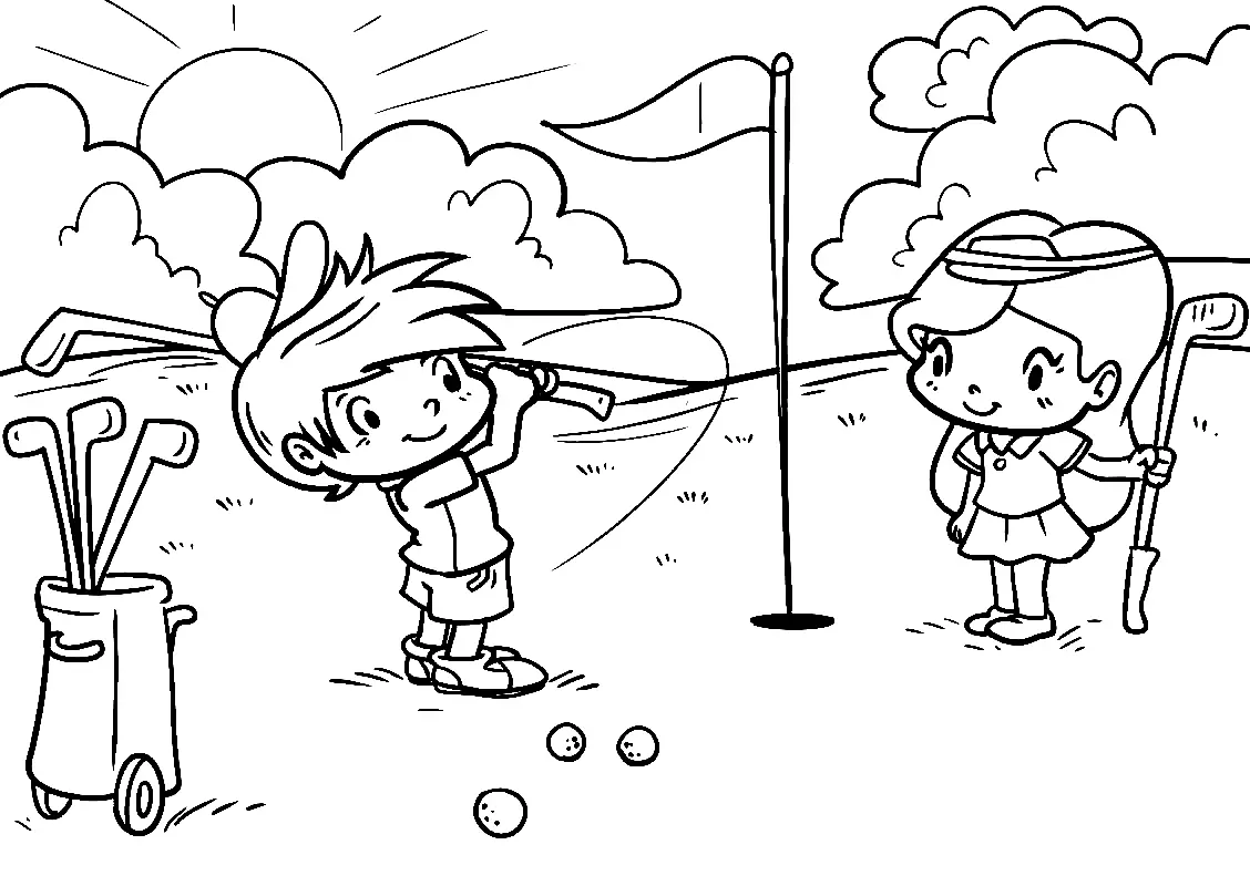 Golf Coloring Pages 33