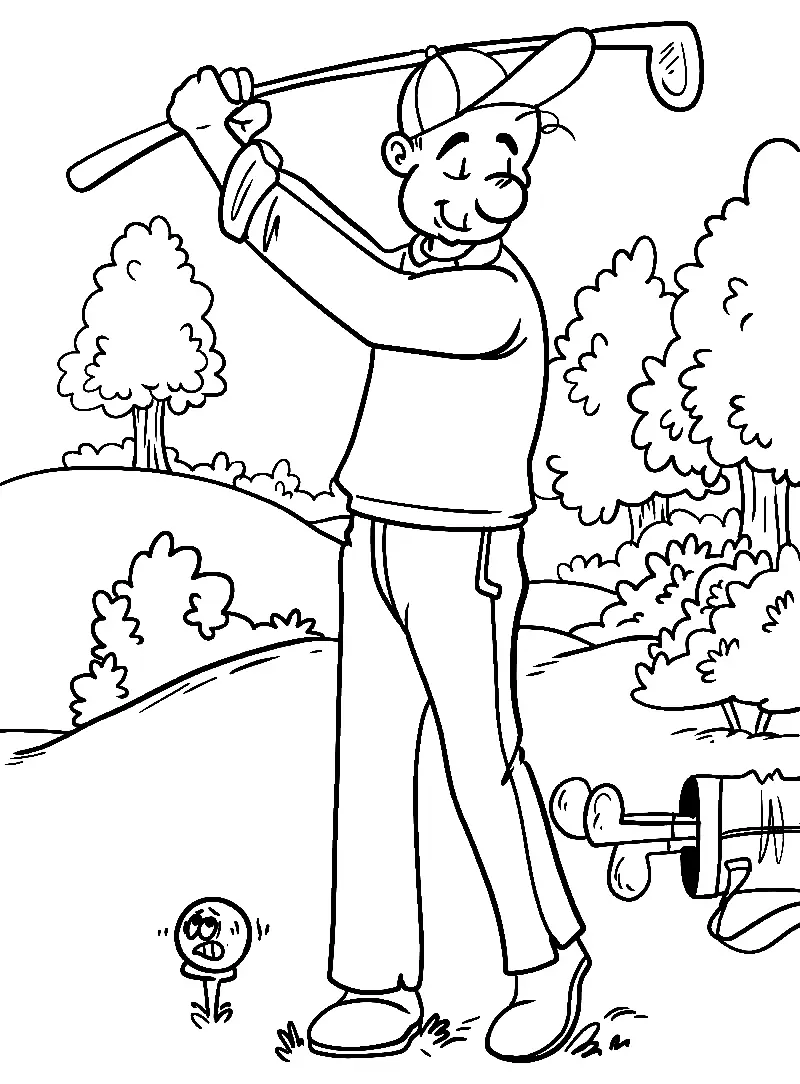 Golf Coloring Pages 36
