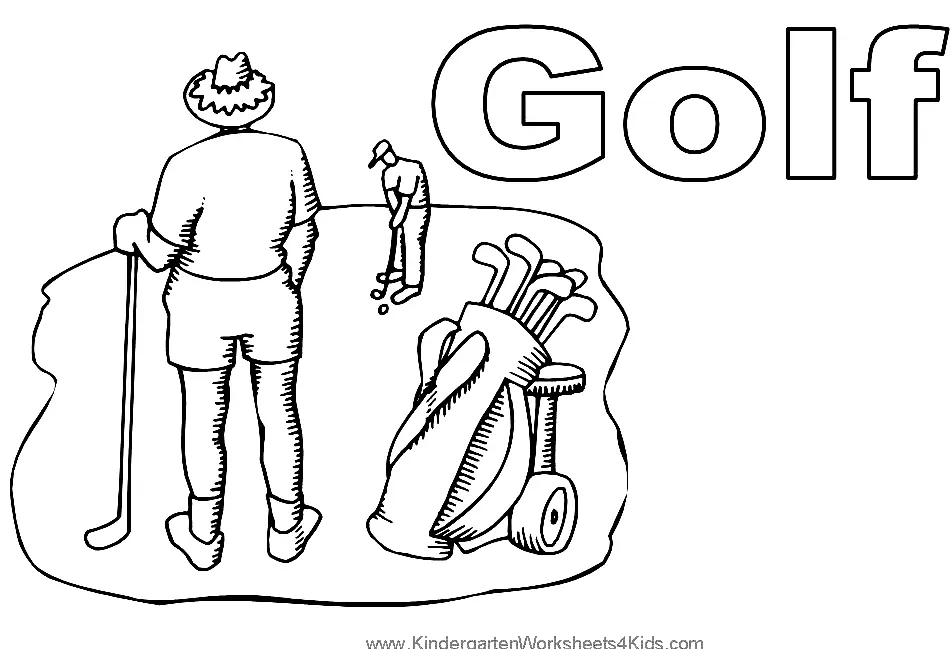 Golf Coloring Pages 43