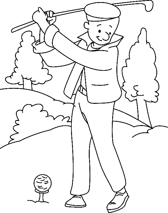 Golf Coloring Pages 52
