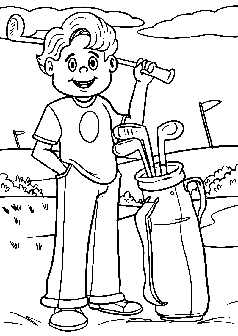 Golf Coloring Pages 59