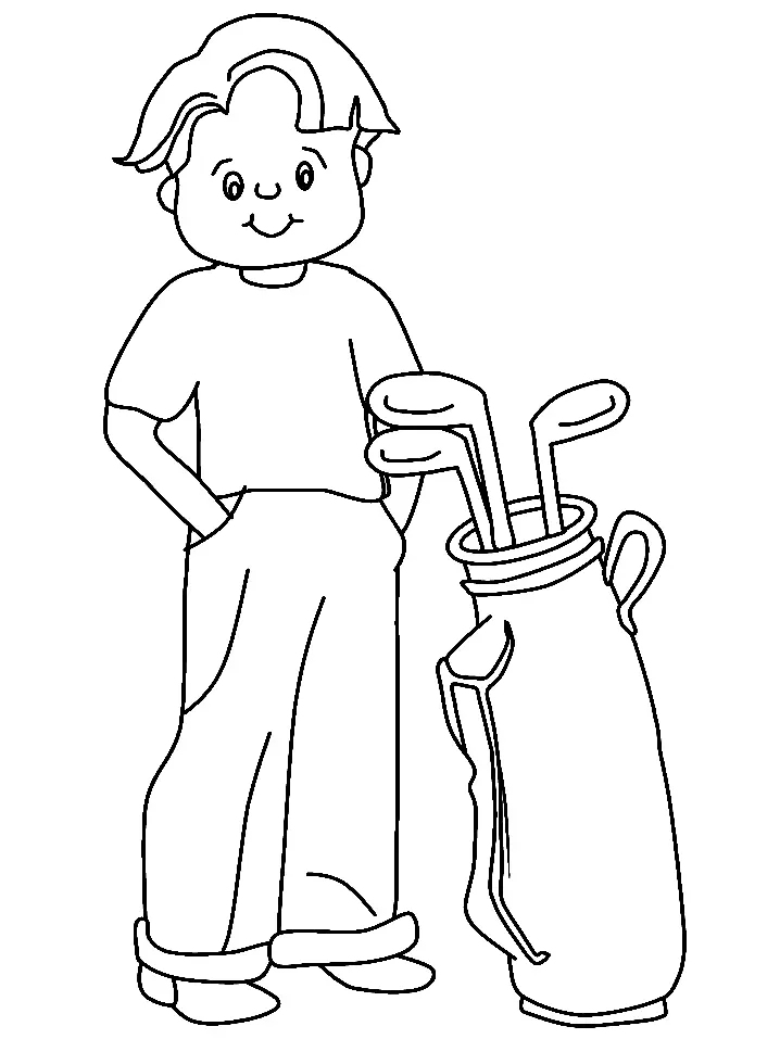 Ausmalbilder Golf