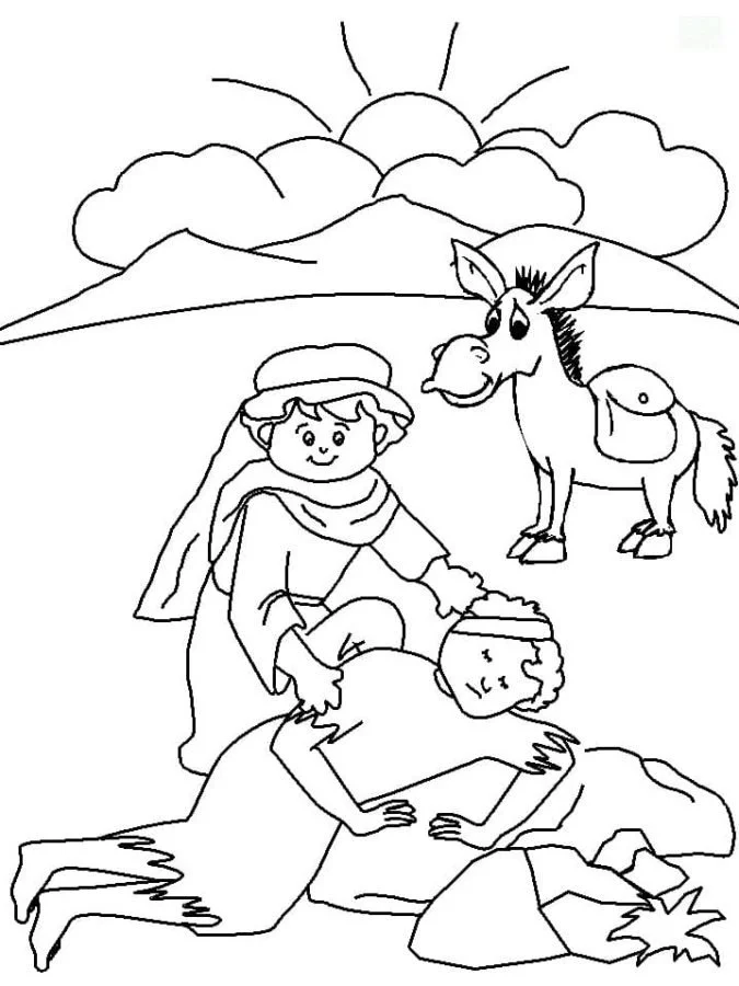 Good Samaritan Coloring Pages 6