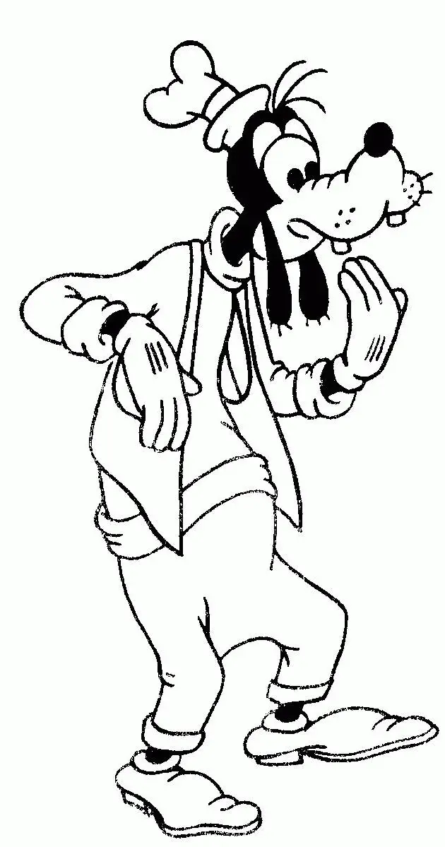 Goofy Coloring Pages 1
