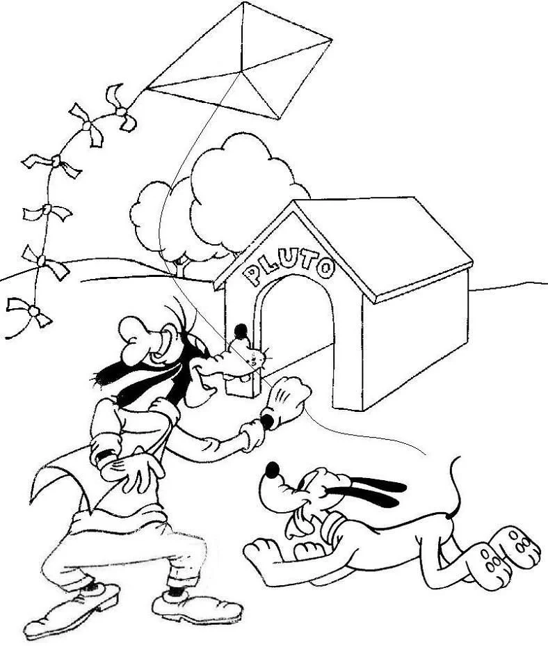 Goofy Coloring Pages 108
