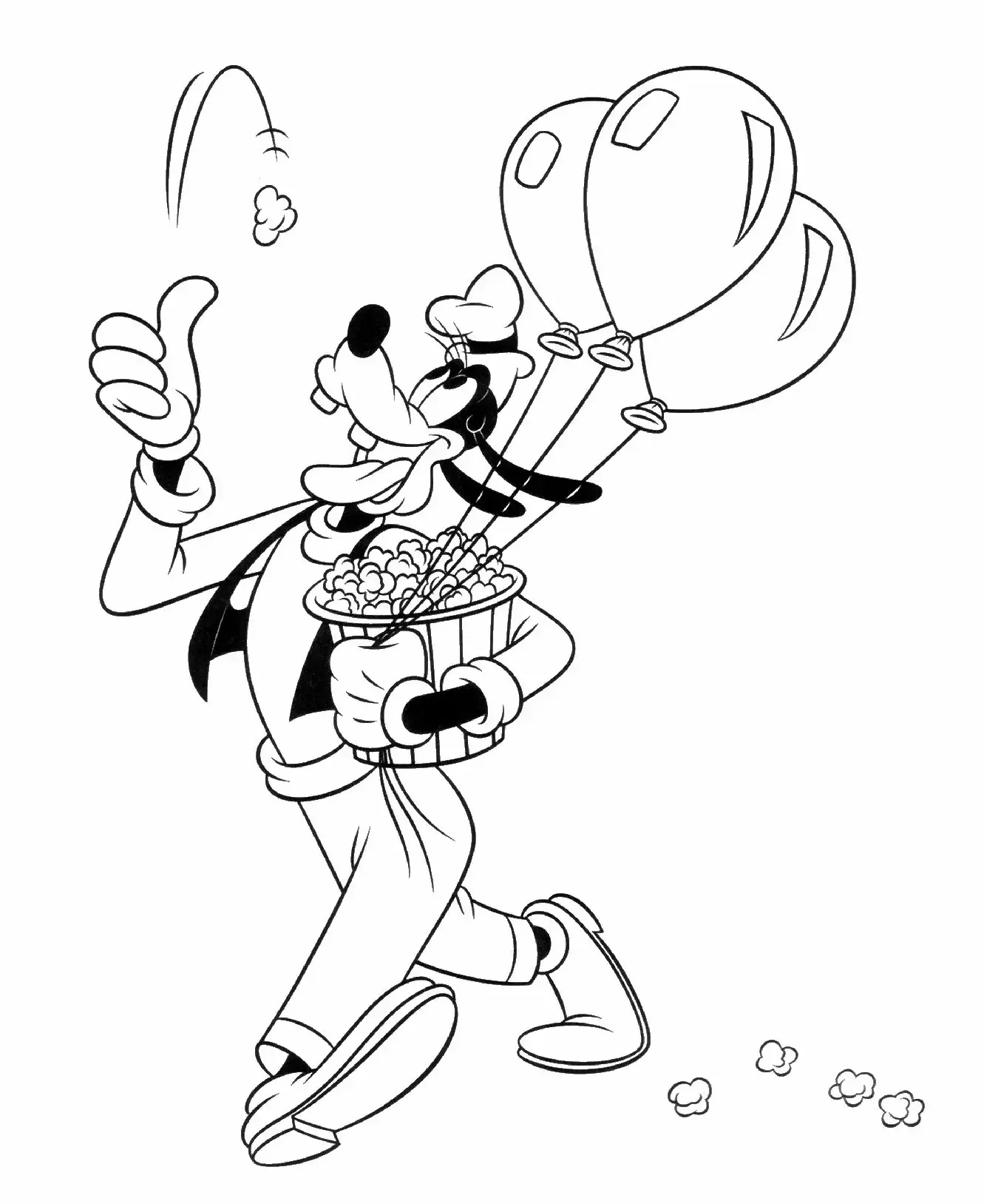 Goofy Coloring Pages 109