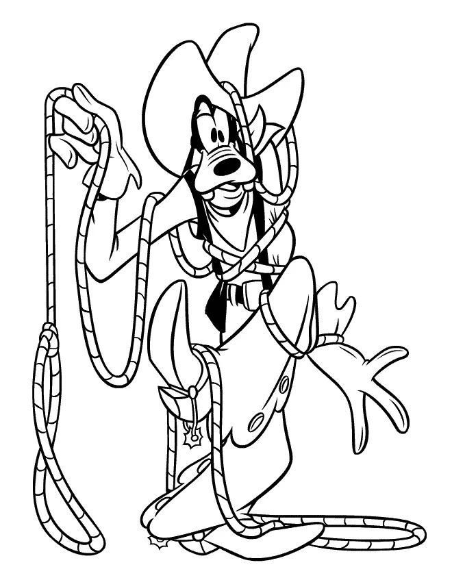 Goofy Coloring Pages 115