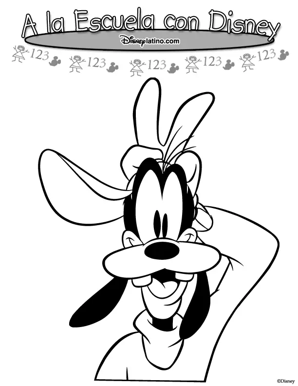Goofy Coloring Pages 25