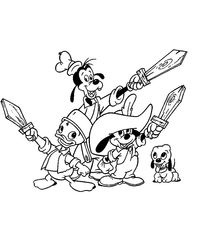 Goofy Coloring Pages 31