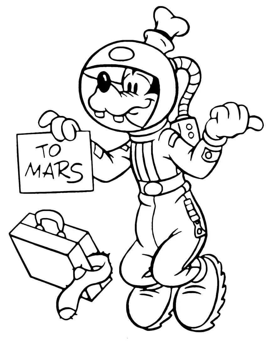 Goofy Coloring Pages 76
