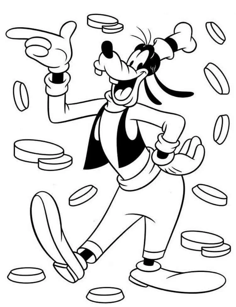 Goofy Coloring Pages 98