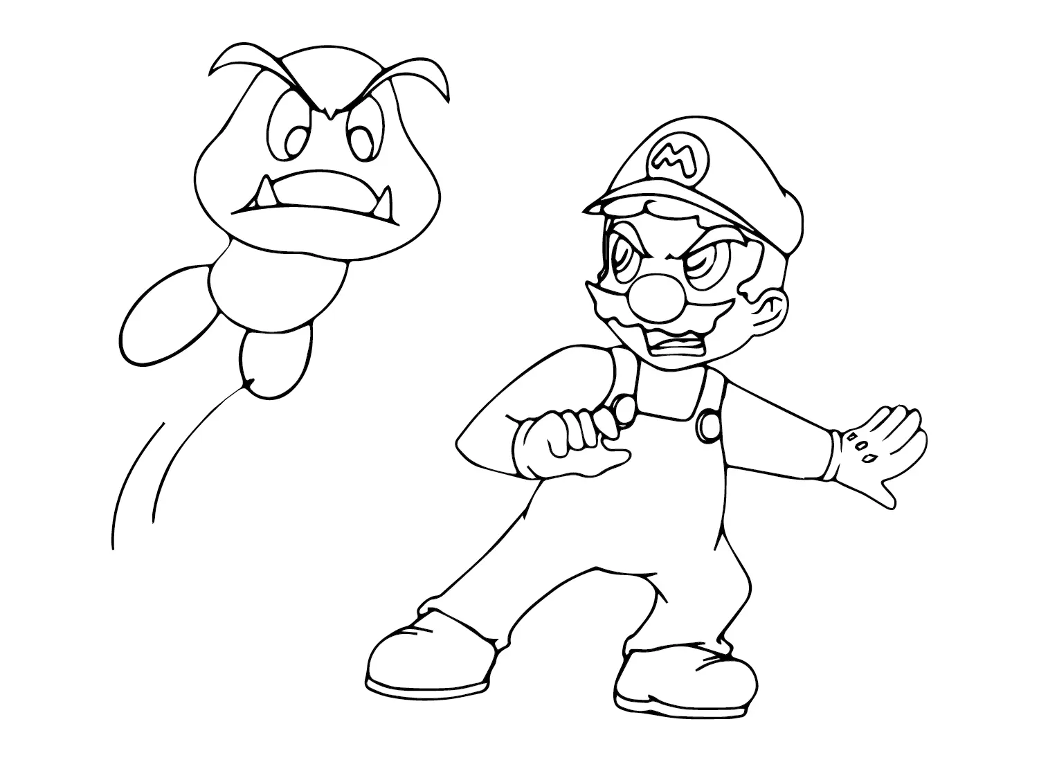 Goomba Para Colorear 15