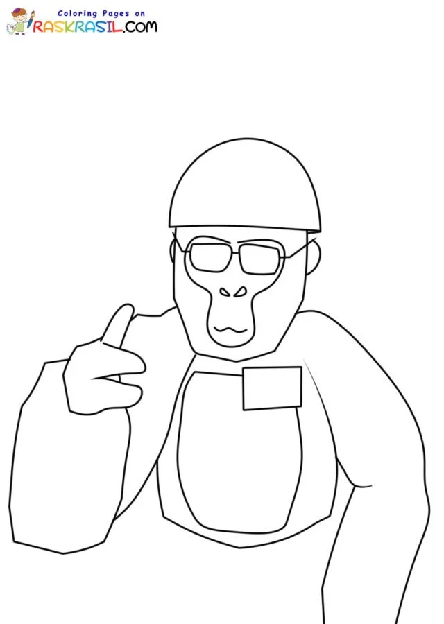 Gorilla Tag Coloring Pages 7