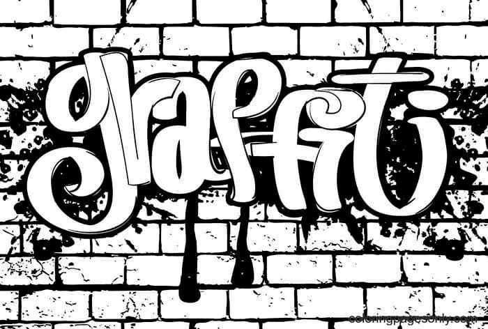 Graffiti Coloring Pages 30