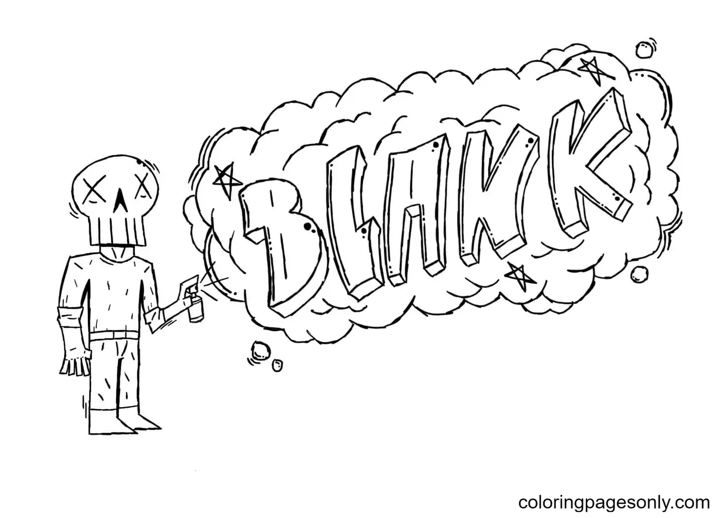 Graffiti Coloring Pages 35