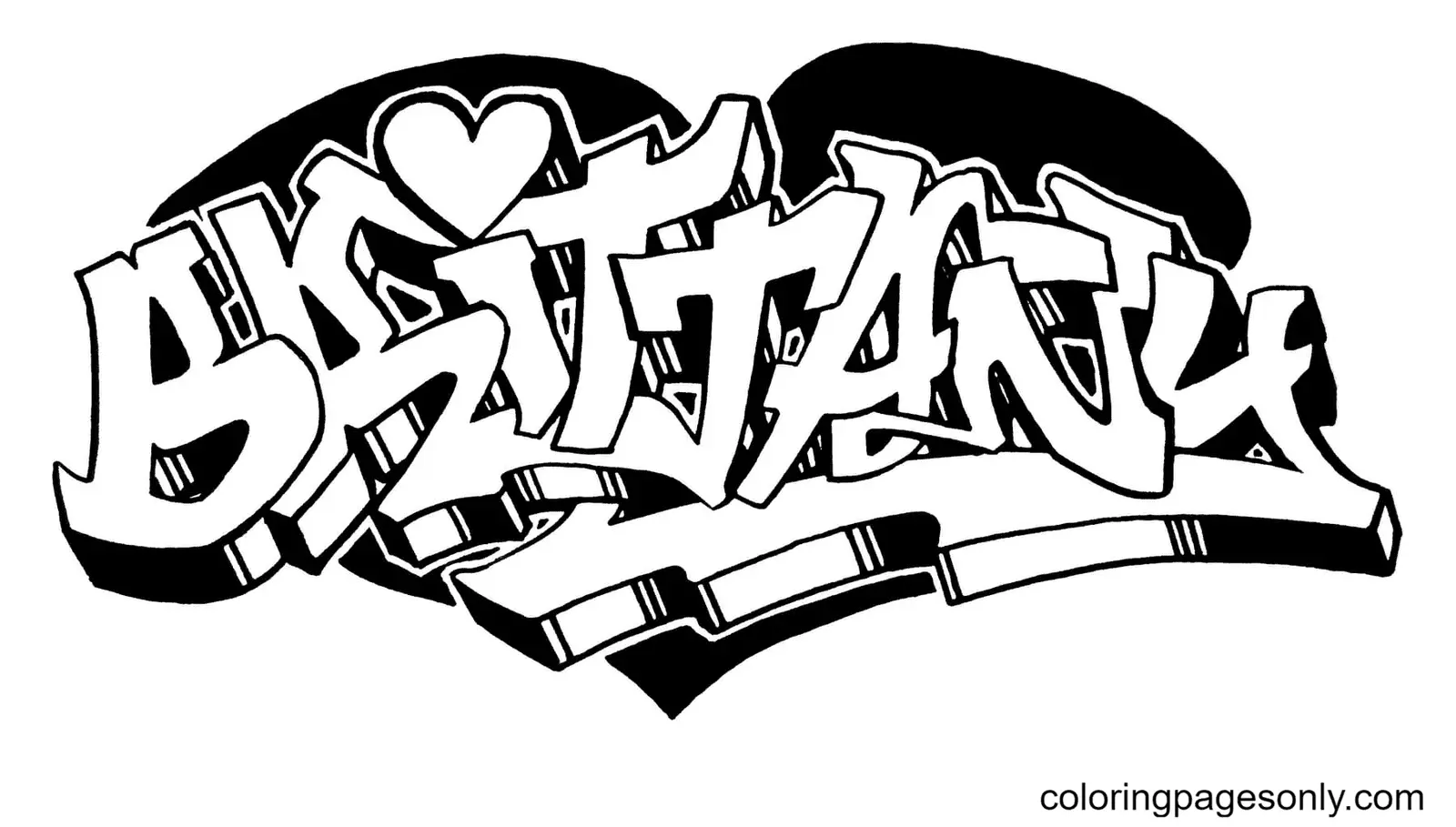 Graffiti Coloring Pages 42