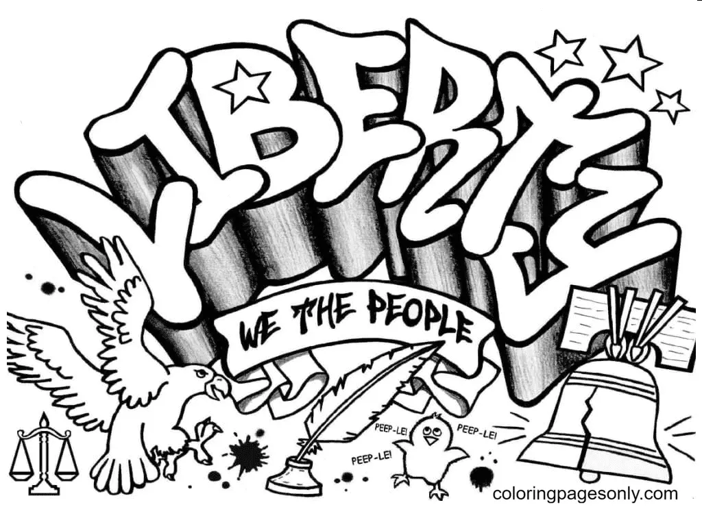 Graffiti Coloring Pages 45