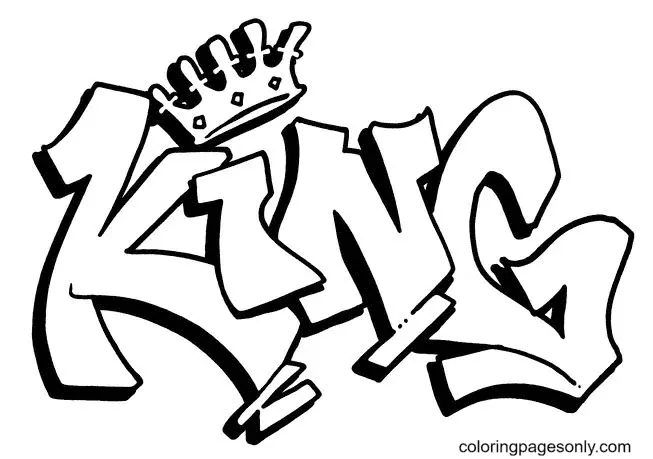 Graffiti Coloring Pages 6