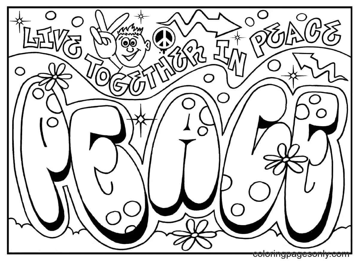 Graffiti Coloring Pages 63