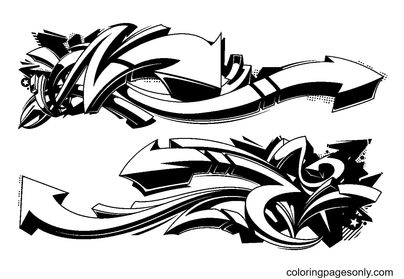 Graffiti Coloring Pages 72