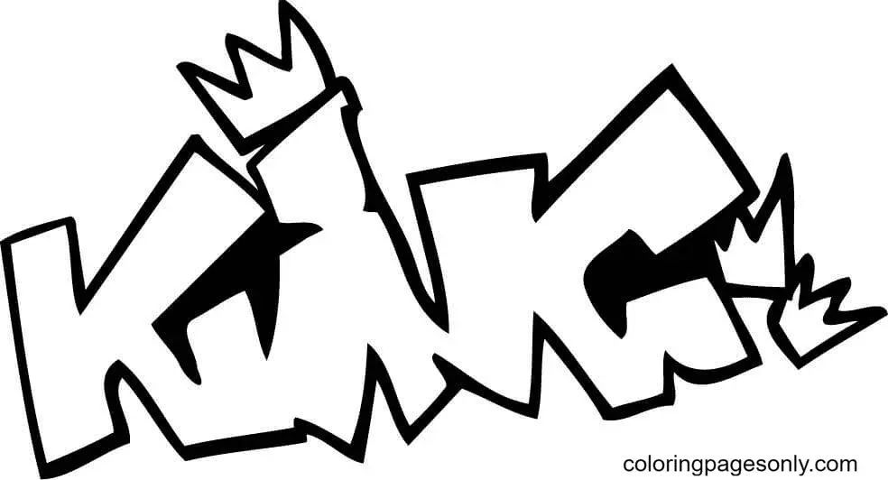 Graffiti Coloring Pages 73