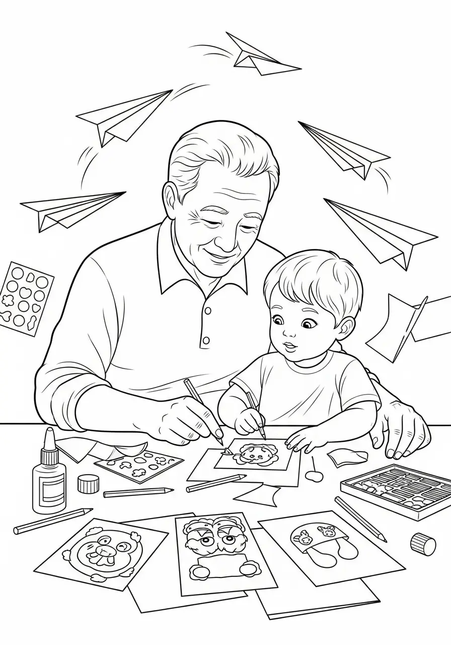 Abuelo Para Colorear 17