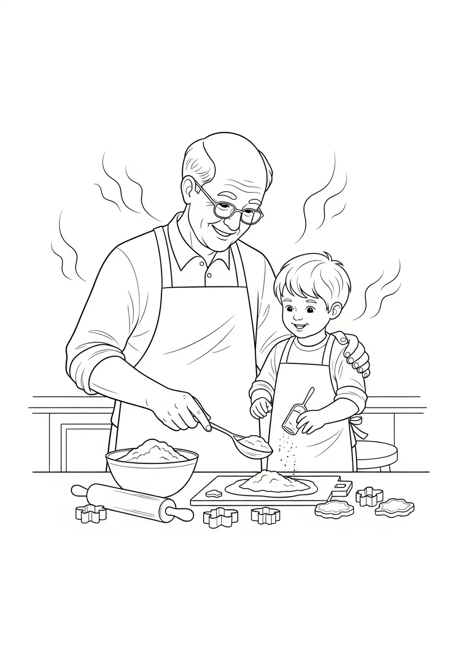 Abuelo Para Colorear 19