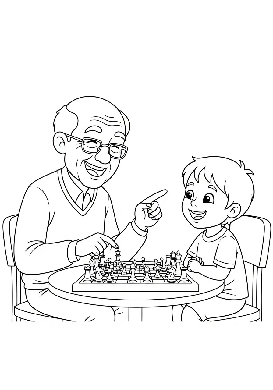 Abuelo Para Colorear 20