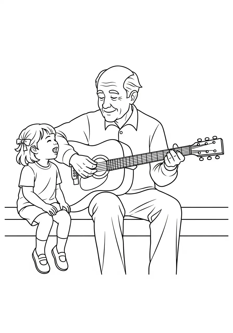 Abuelo Para Colorear 6